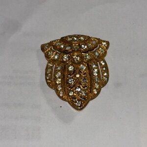 Elegant Gold and Silver Brooch